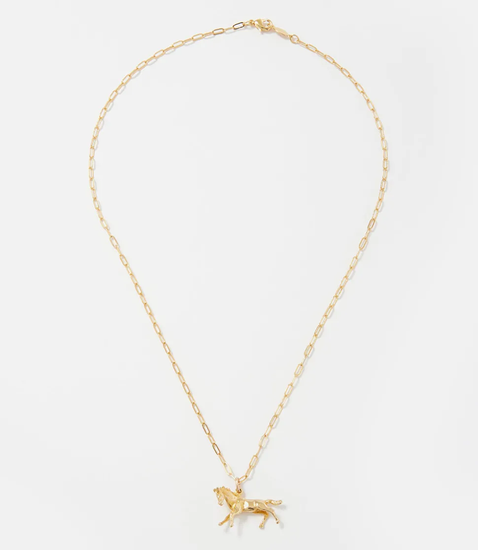 Gold Horse Necklace