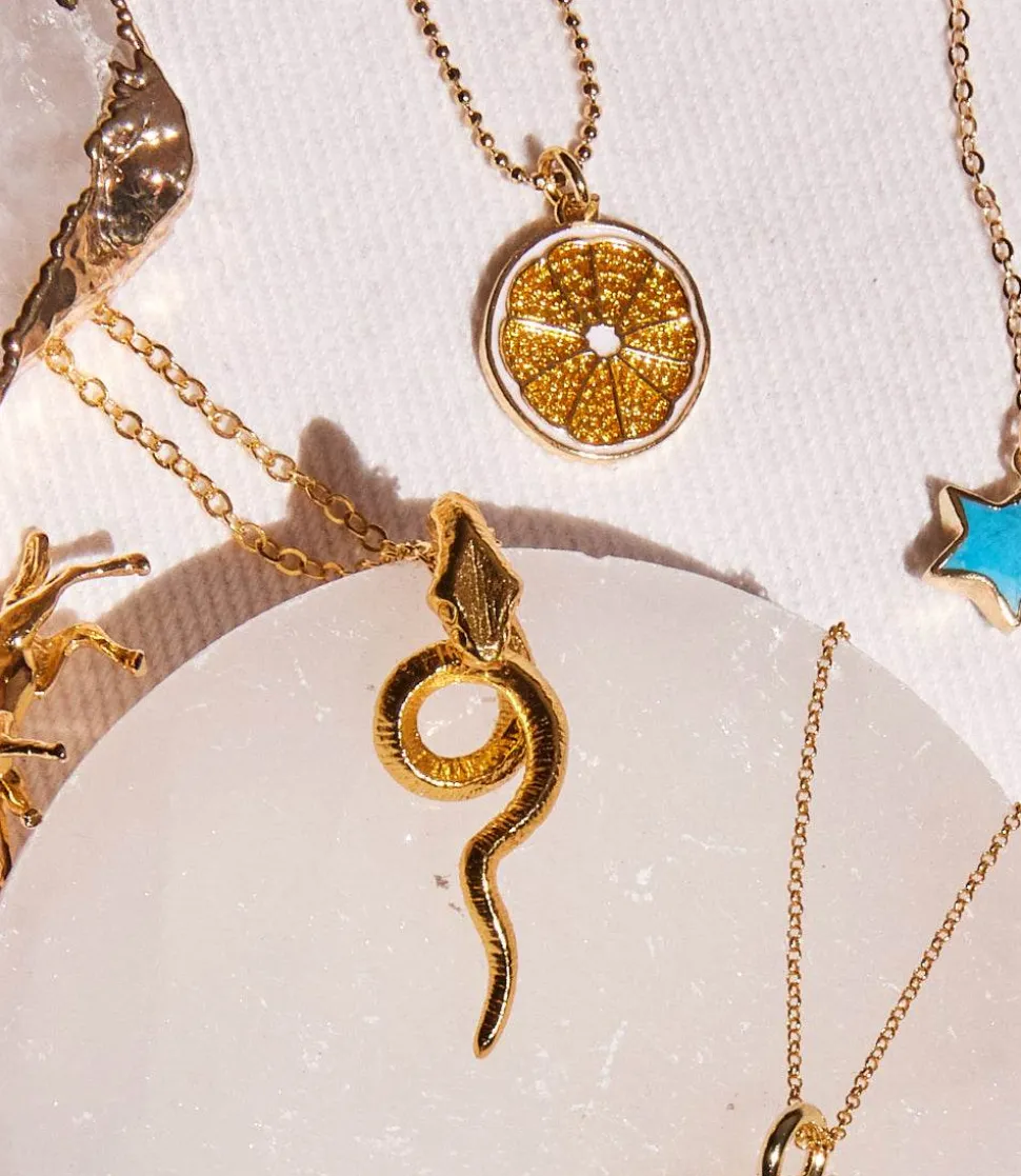 Gold Snake Necklace