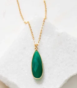 Green Onyx Quartz Necklace