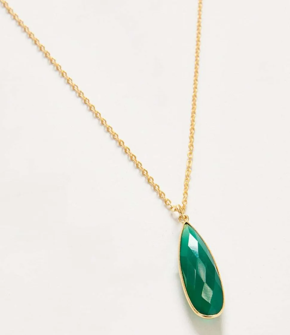 Green Onyx Quartz Necklace