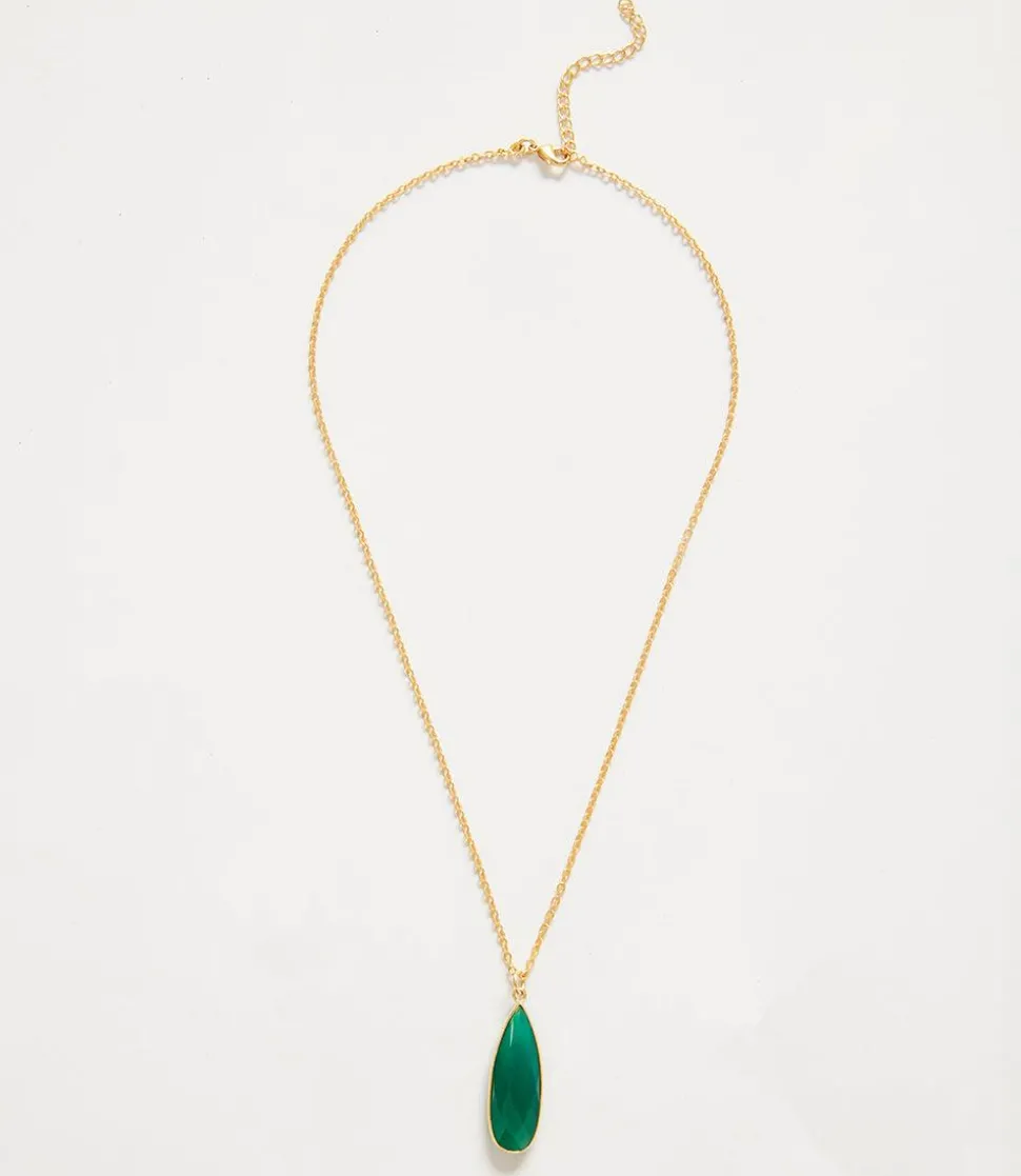 Green Onyx Quartz Necklace