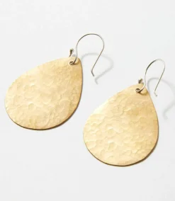 Hammered Teardrop Earrings