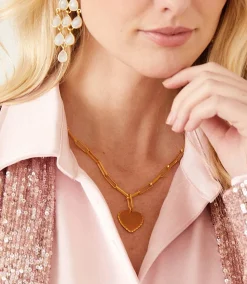Heart Disc Necklace