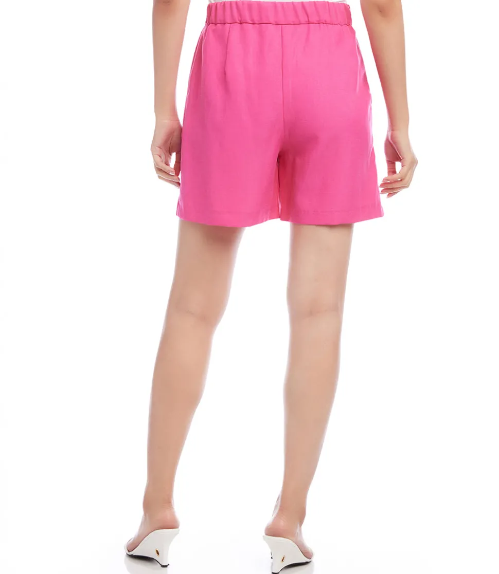High Waist Pleated Shorts