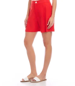 High Waist Pleated Shorts