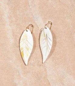 Horn Leaf Earrings