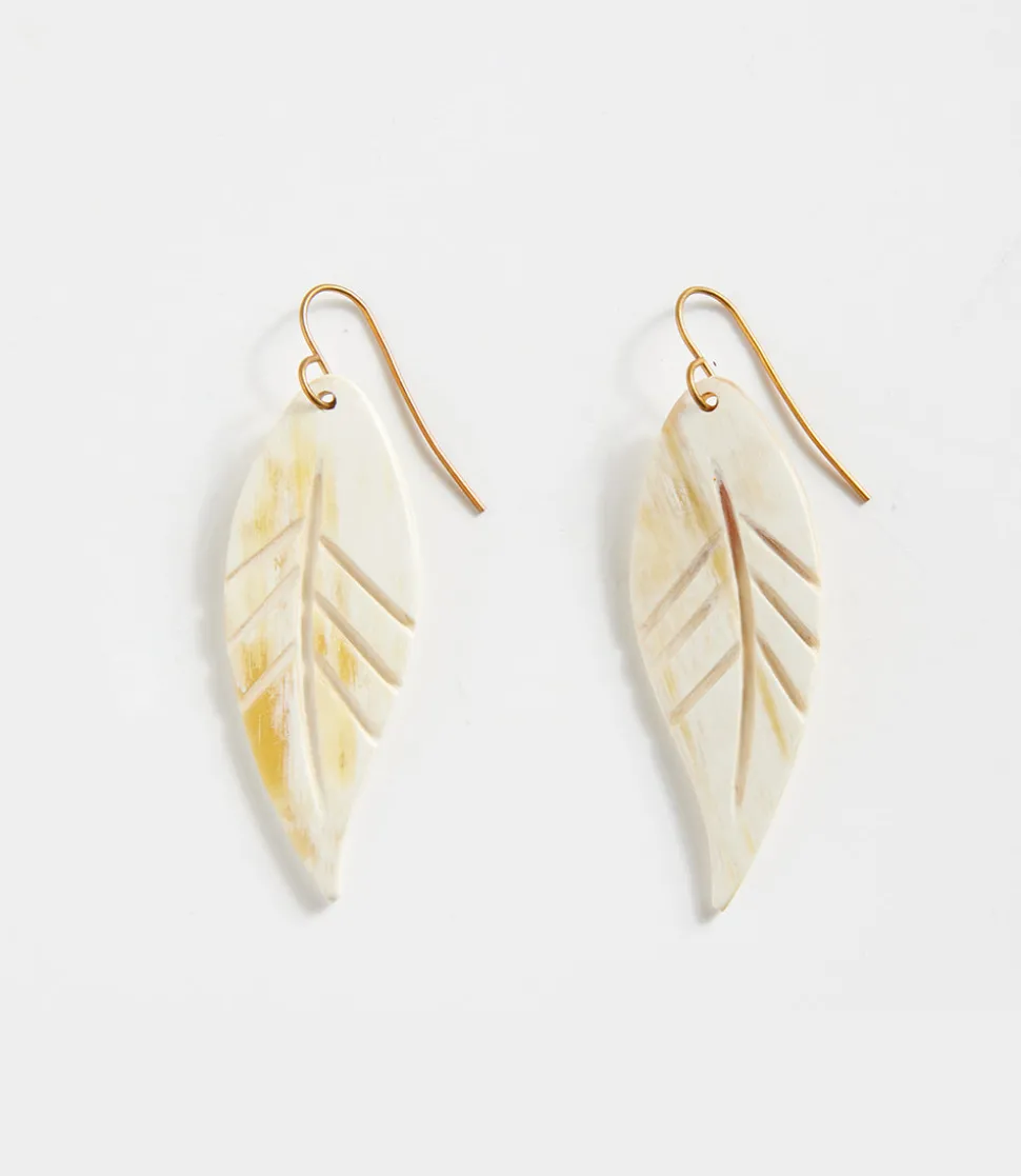Horn Leaf Earrings