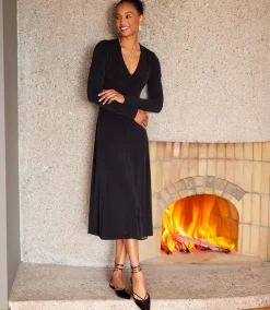 Kate V-Neck Midi Travel Dress