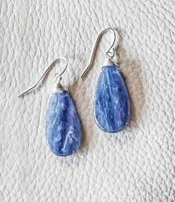 Kyanite Teardrop Earrings