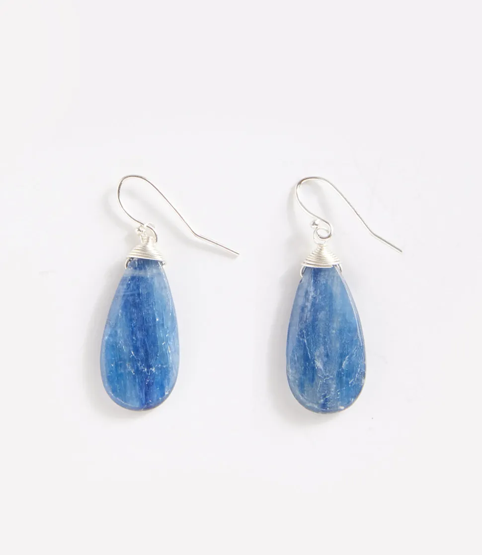 Kyanite Teardrop Earrings