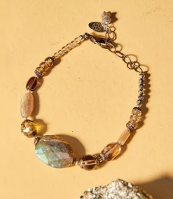 Labradorite Beaded Bracelet