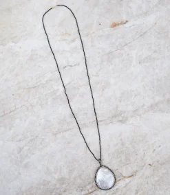 Large Mother of Pearl Pendant Necklace