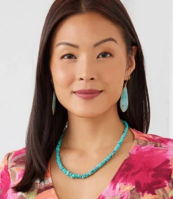 Large Natural Gemstone Earrings