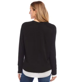 Layered Sweater Cardigan