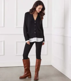 Layered Sweater Cardigan