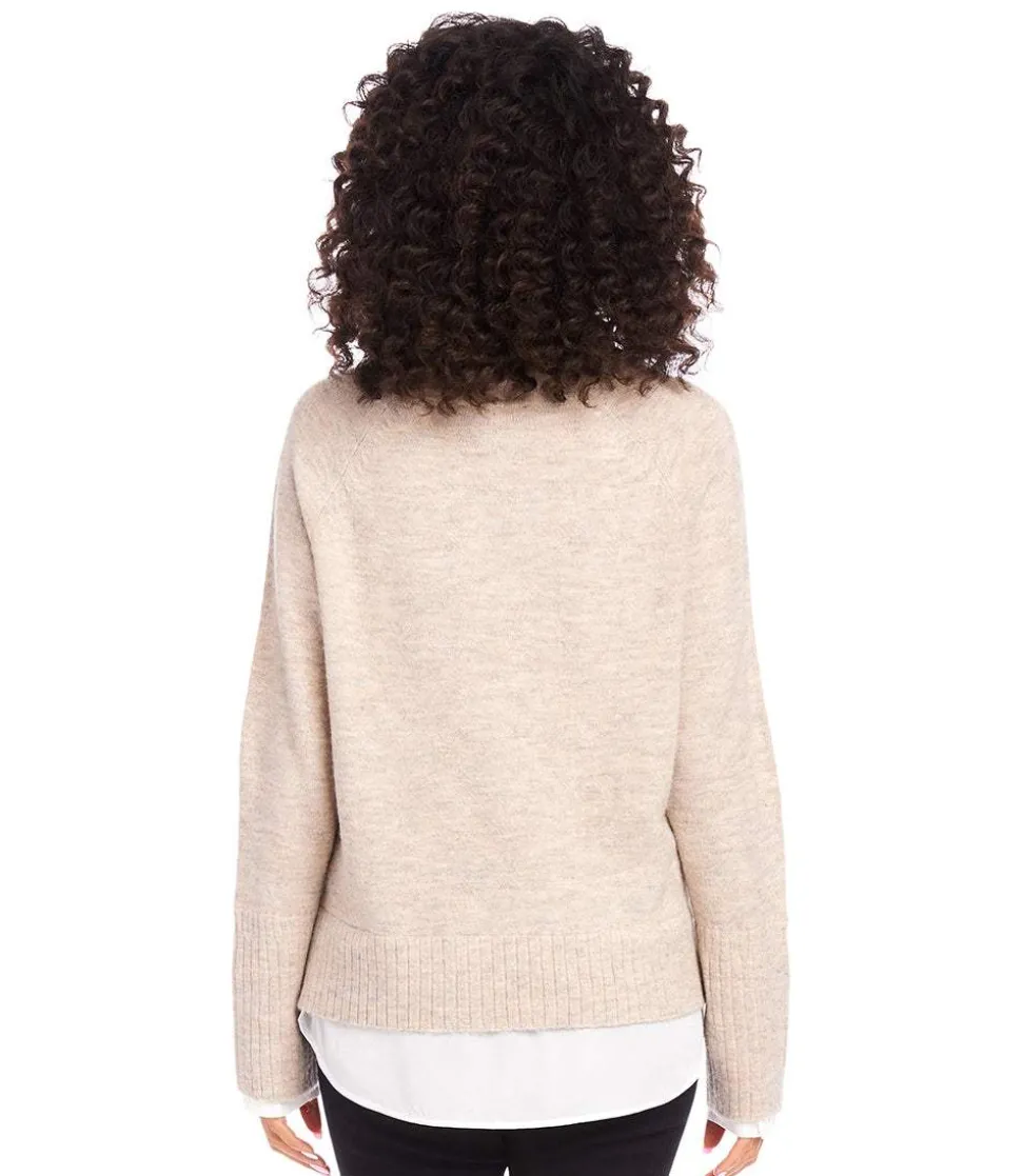 Layered Turtleneck Sweater