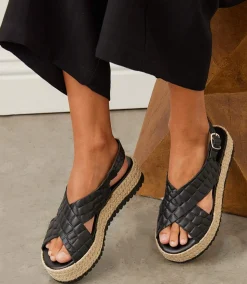 Leather Espadrille Sandals