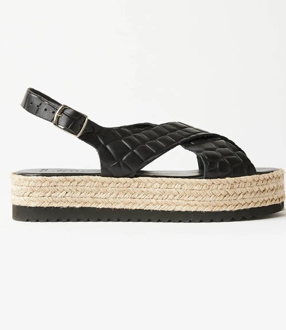 Leather Espadrille Sandals