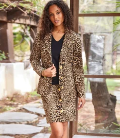 Leopard Corduroy Jacket