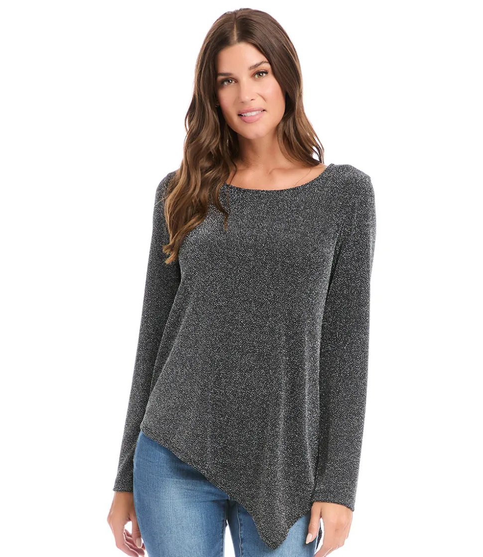 Long Sleeve Asymmetric Hem Top