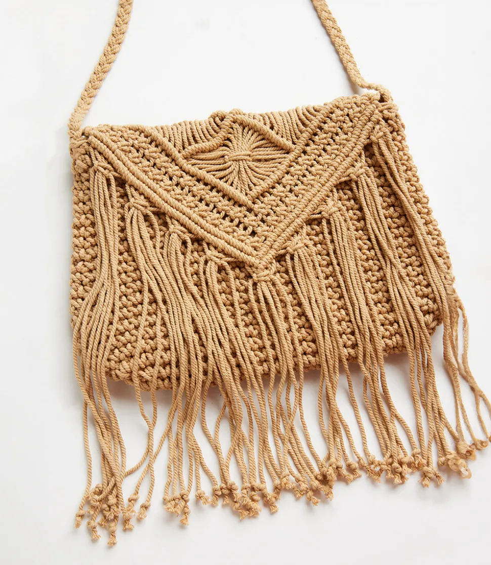Macrame Crossbody Bag