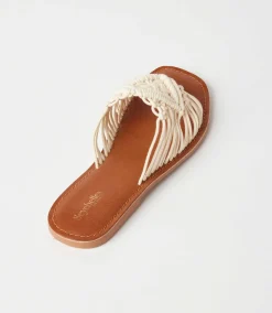 Mahogany Woven Slides