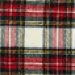 Merino Wool Fringed Plaid Scarf