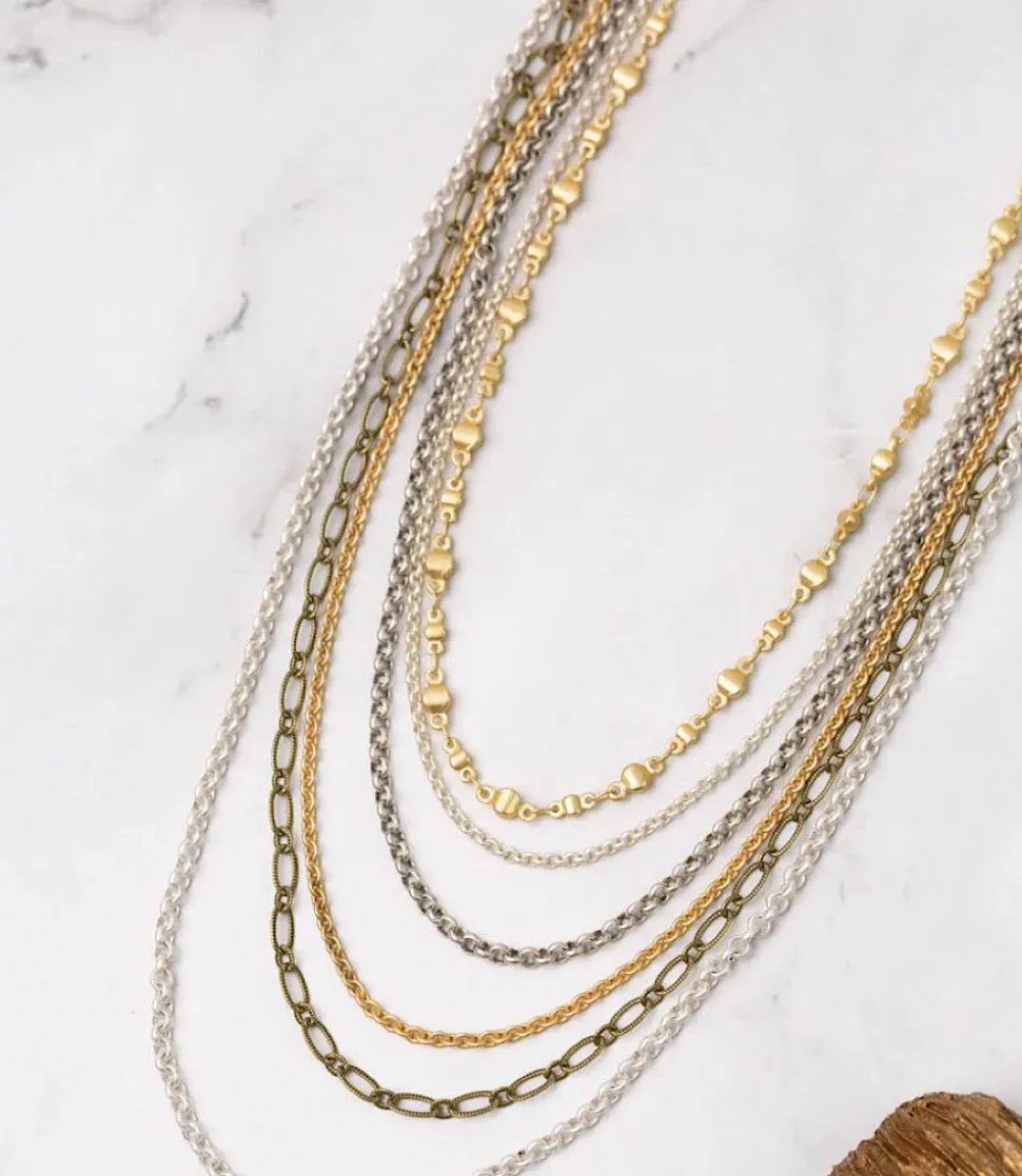 Metallic Multistrand Necklace