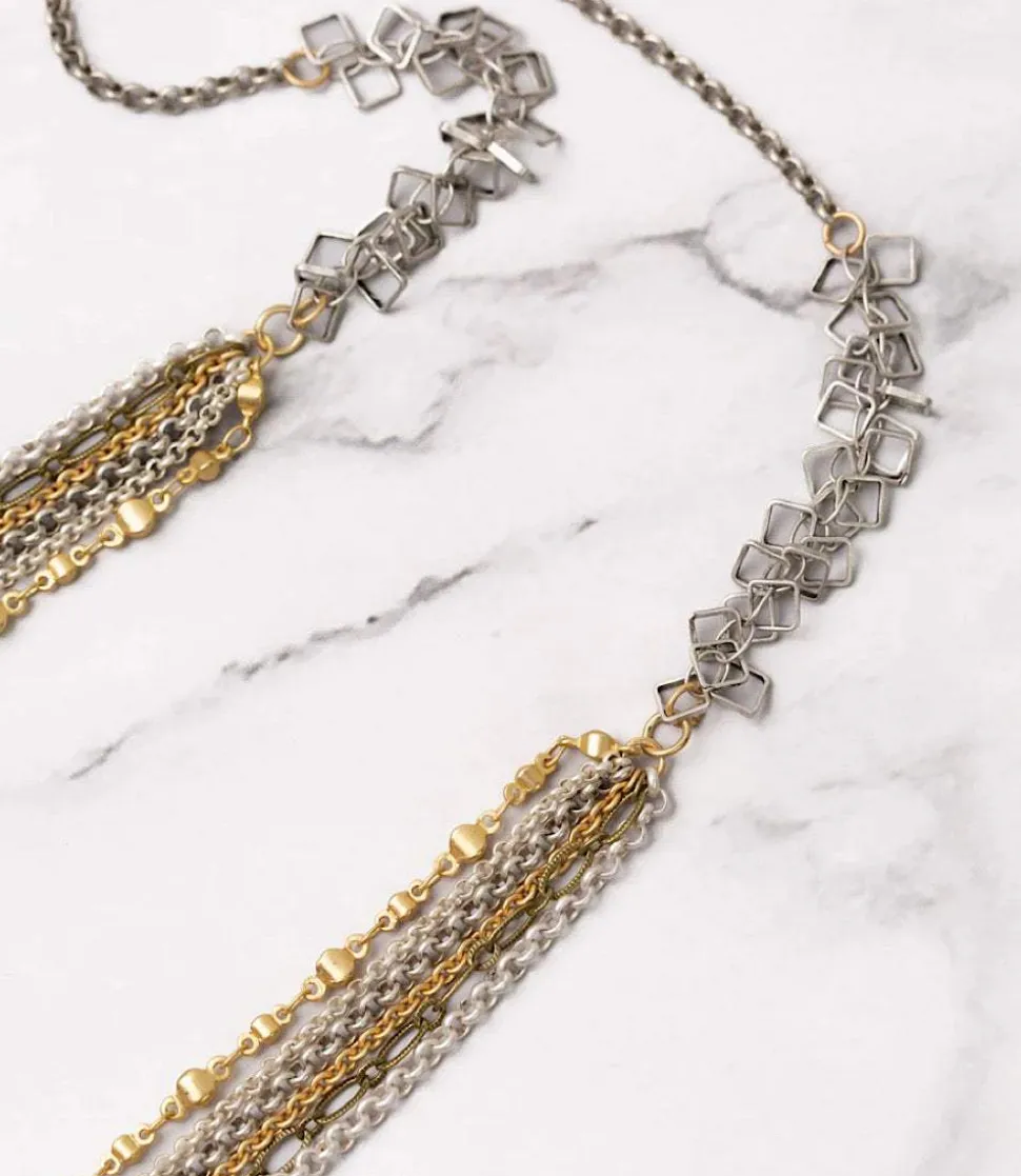 Metallic Multistrand Necklace