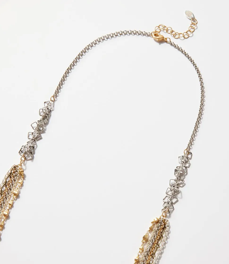 Metallic Multistrand Necklace