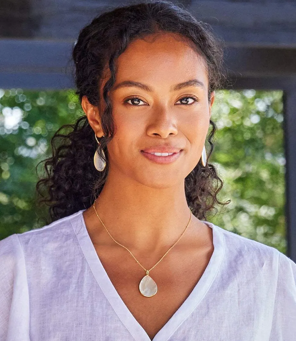 Mother of Pearl Teardrop Earrings