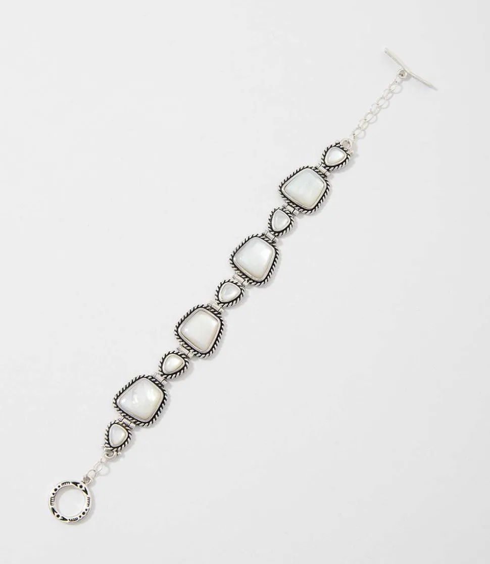 Mother Of Pearl Toggle Bracelet