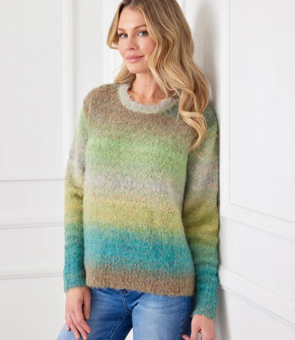 Ombre Boucle Sweater
