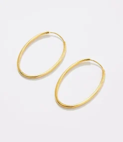 Oval Hoop Earrings