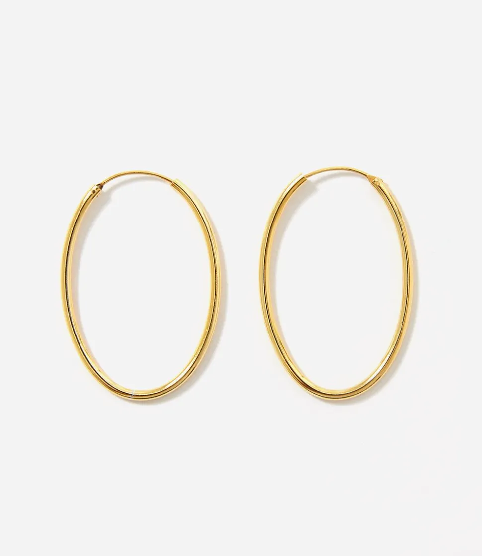 Oval Hoop Earrings