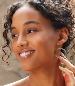 Pavé Hoop Earrings