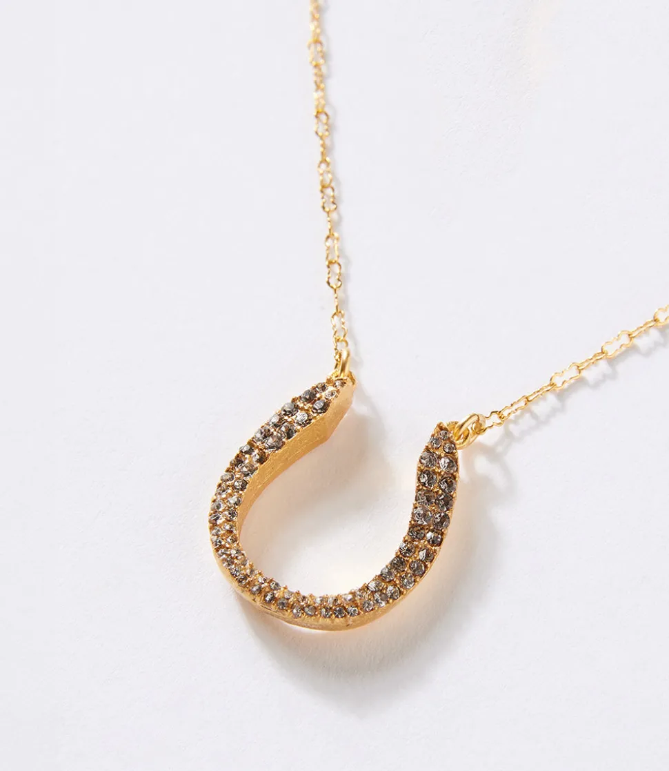 Pavé Horseshoe Necklace