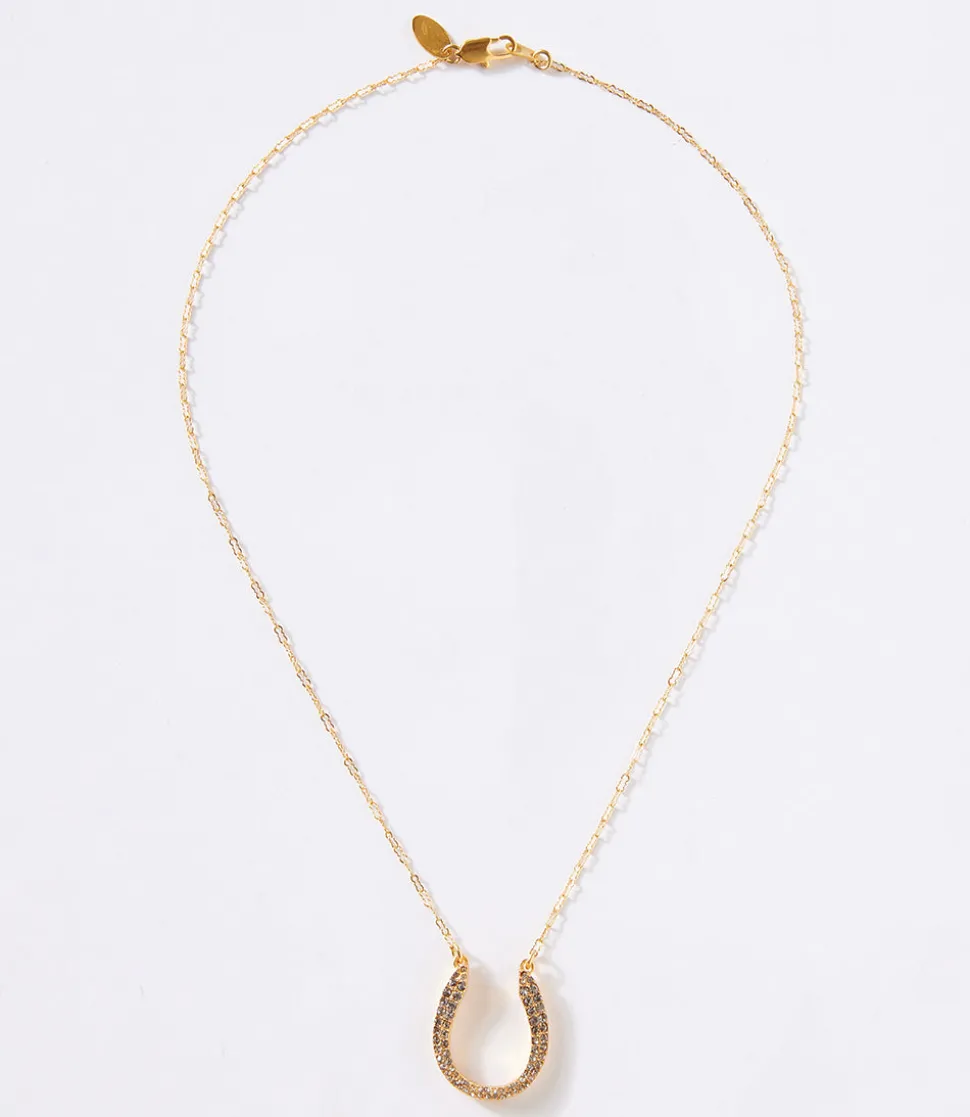 Pavé Horseshoe Necklace
