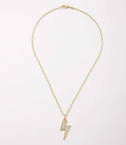 Pavé Lightning Bolt Necklace