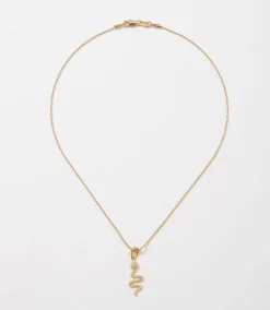 Pavé Snake Necklace