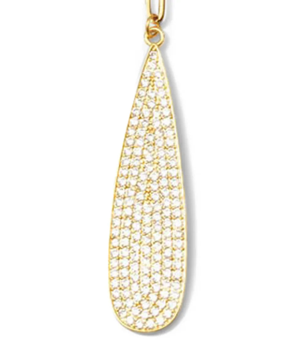 Pavé Teardrop Necklace