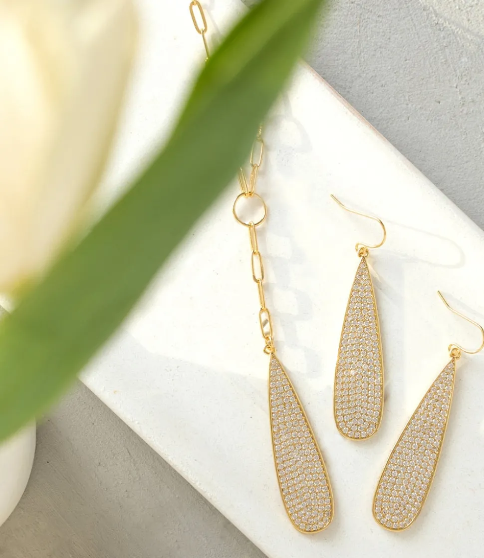 Pavé Teardrop Necklace