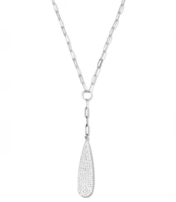 Pavé Teardrop Necklace