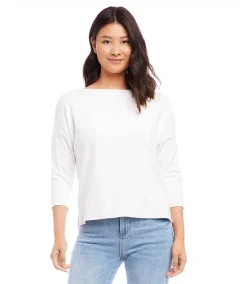 Petite Size Boatneck Top