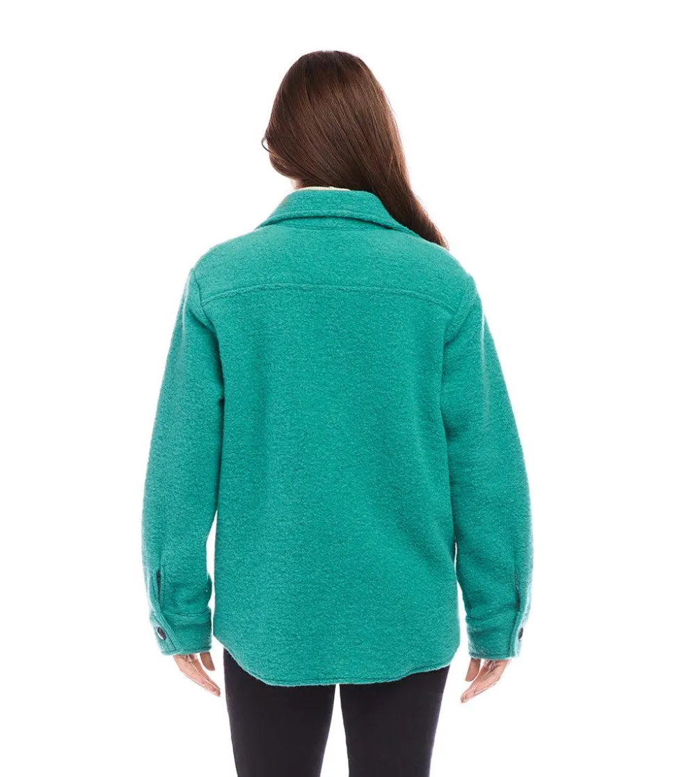Petite Size Brushed Shirt Jacket