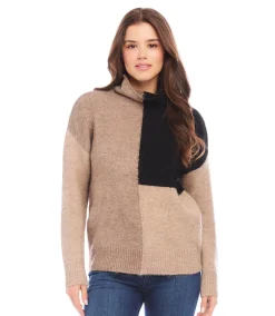 Petite Size Colorblock Sweater