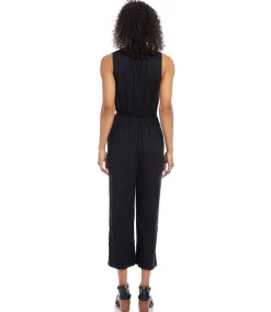 Petite Size Cropped Jumpsuit