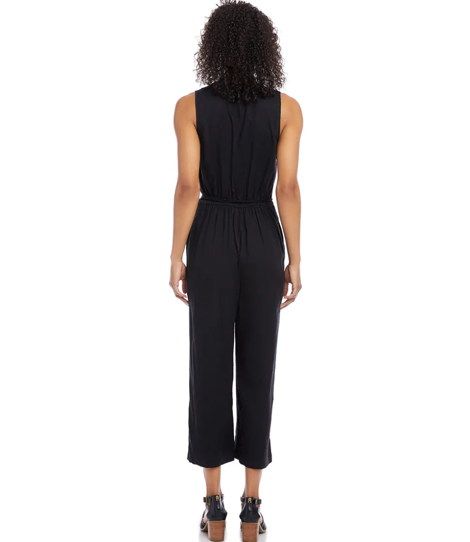 Petite Size Cropped Jumpsuit