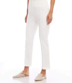 Petite Size Cropped Pintuck Pants