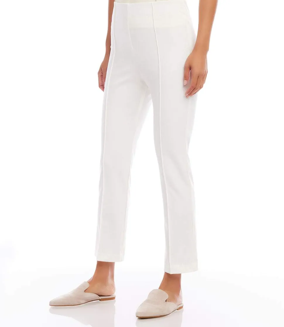 Petite Size Cropped Pintuck Pants
